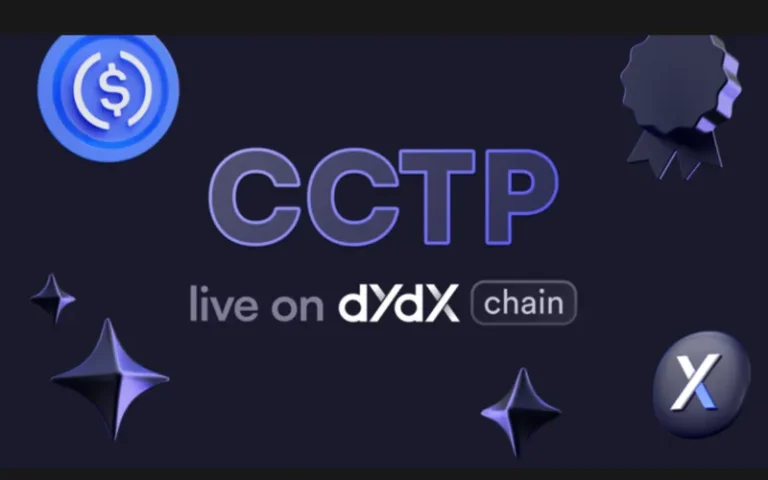 dYdX Được tích hợp hoàn toàn với CCTP, cho phép Chuỗi chéo USDC gốc từ Ethereum